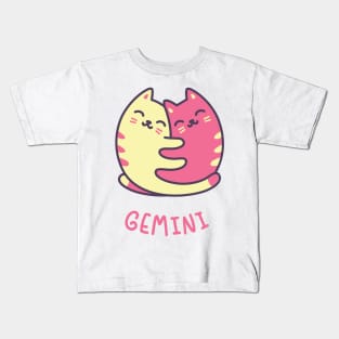 Funny Gemini Cat Horoscope Tshirt - Astrology and Zodiac Gift Ideas! Kids T-Shirt